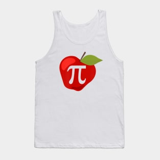 Thanksgiving Apple Pie Lover Funny Pi Day Math Teacher Tank Top